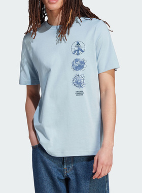 Adidas/阿迪达斯正品M CHANGE TRIPLE男子运动休闲短袖IL5404