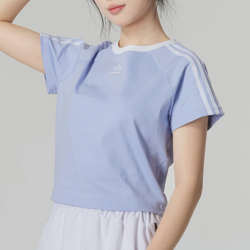 阿迪达斯女士经典运动休闲T恤