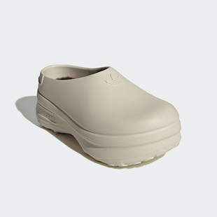 Adidas/阿迪达斯正品冬季新款女士厚底加绒运动拖鞋IH3361