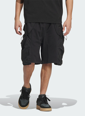 Adidas/阿迪达斯正品工装风男士梭织宽松运动休闲短裤JI9891