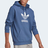 Adidas 三叶草Trefoil男子连帽卫衣GN3460 夏季 阿迪达斯正品 新款