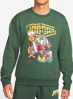 Nike/耐克正品Jordan男子时尚潮流运动卫衣圆领套头衫 DC9616-333