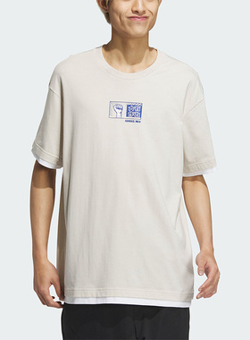 Adidas/阿迪达斯正品NEO男女宽松透气休闲运动短袖T恤IP4042