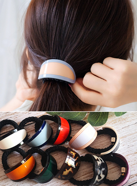 AngelRena韩国进口 东大门头饰百搭全扎半圆发圈头绳扎马尾皮筋女