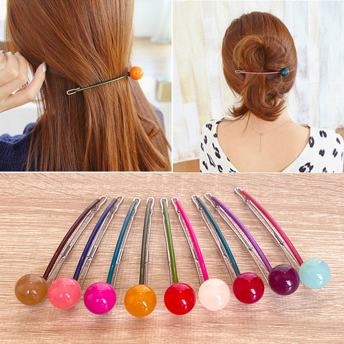 阿兹娜AZ韩国正品棒棒糖盘发发夹