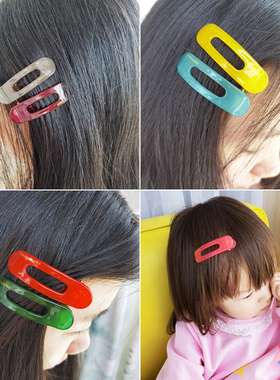 AZNAVOUR韩国进口阿兹娜正品 AZ糖果色发夹边夹百搭刘海夹鸭嘴夹