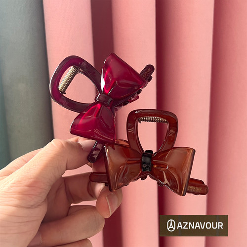 韩国阿兹娜AZ正品短款盘发鲨鱼夹