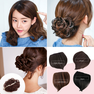 东大门韩国进口发饰品假发发圈头绳刘海垫发补发片弹簧发夹马尾夹
