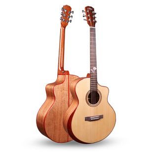 41寸云杉桃花芯亮光靠手全单 J614CP Joker 卓克