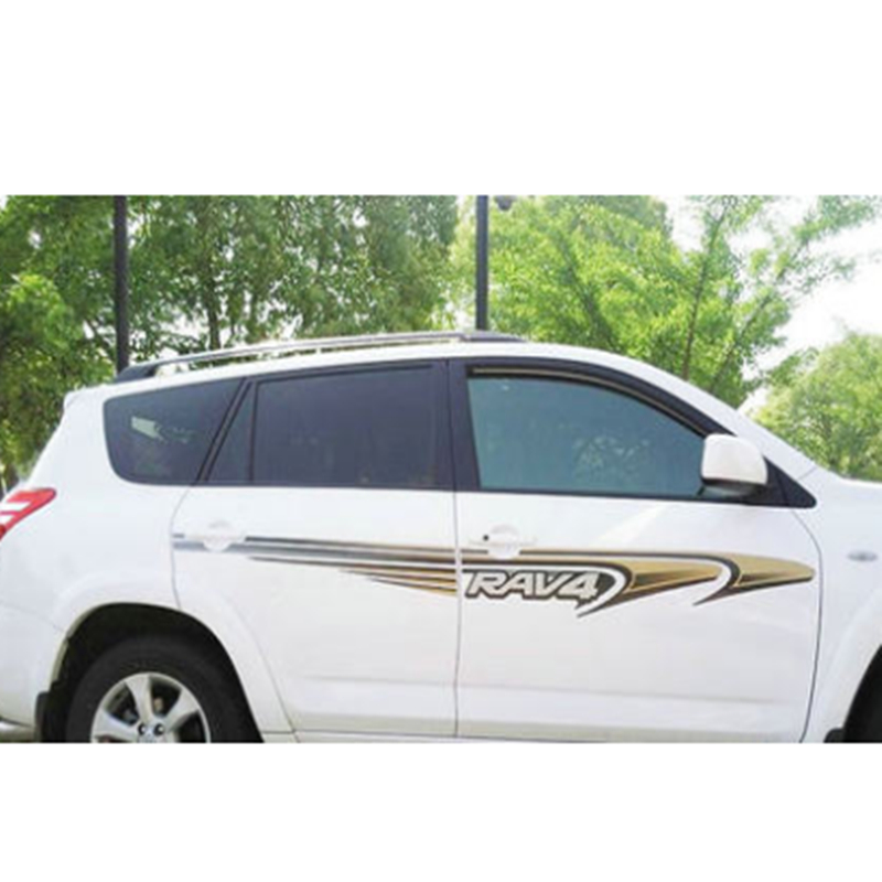 适用于11~12款RAV4原装款贴纸 车身彩贴 彩条 拉花 腰线 含备胎贴