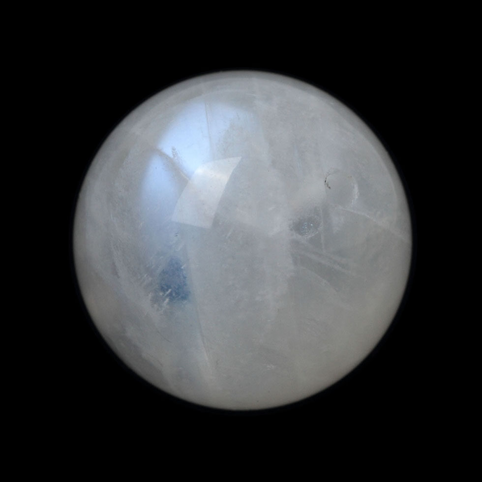 8-10mm斯里兰卡天然月光石闪光石散珠子单颗 水晶半成品diy手链女