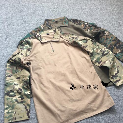 战术翻领透气休闲迷彩蛙服