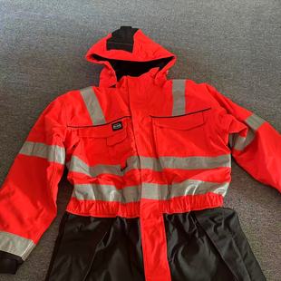 户外反光条防水防风连体裤 冬季 连体裤 套装 外贸男士 滑雪裤 大码