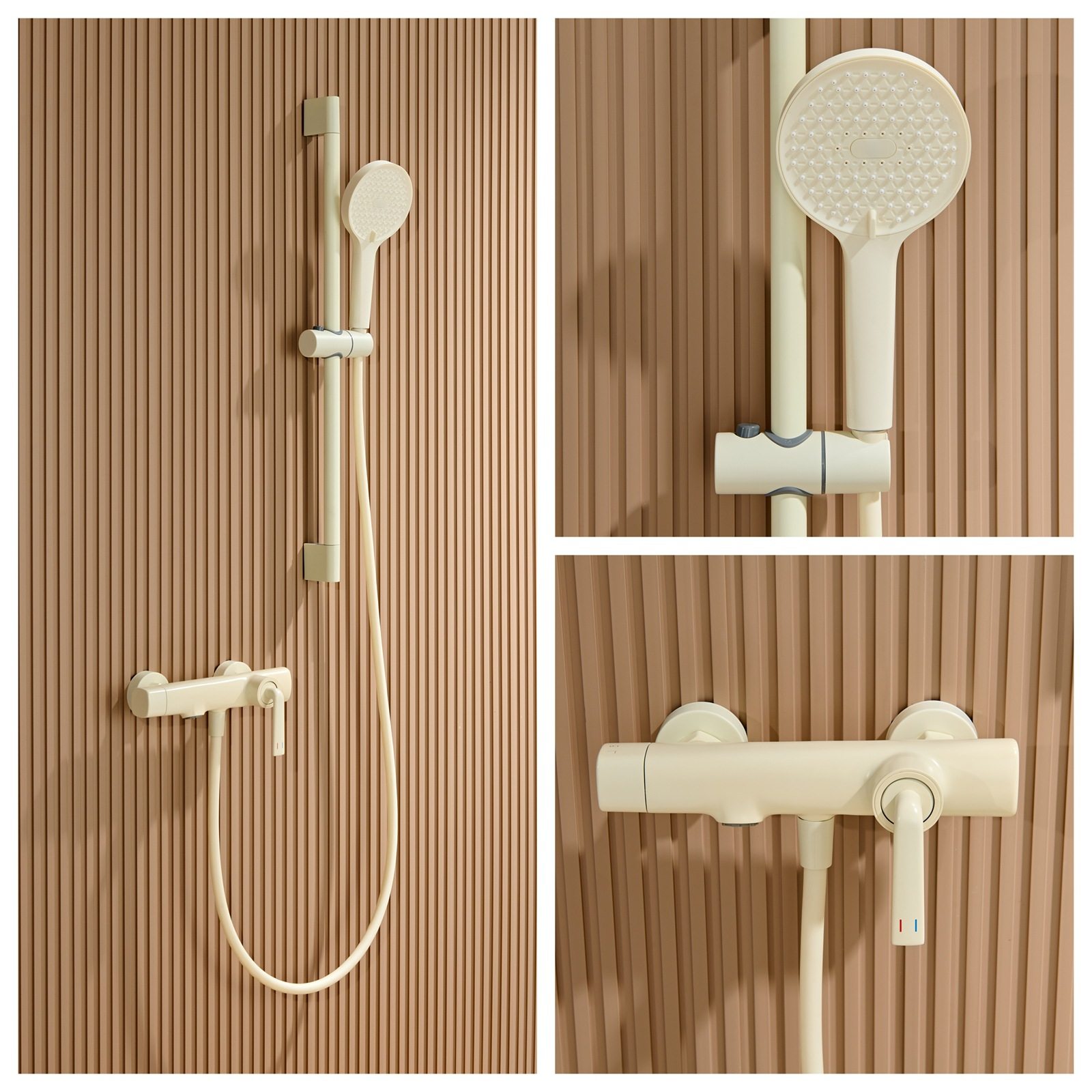 新款全铜花洒套装家用淋浴简易混水阀水龙头一体浴室冷热沐浴洗澡