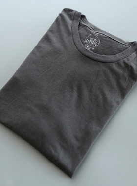 可可外贸 神捡漏180G棉透气舒适夏季美式休闲男圆领短袖T恤打底衫