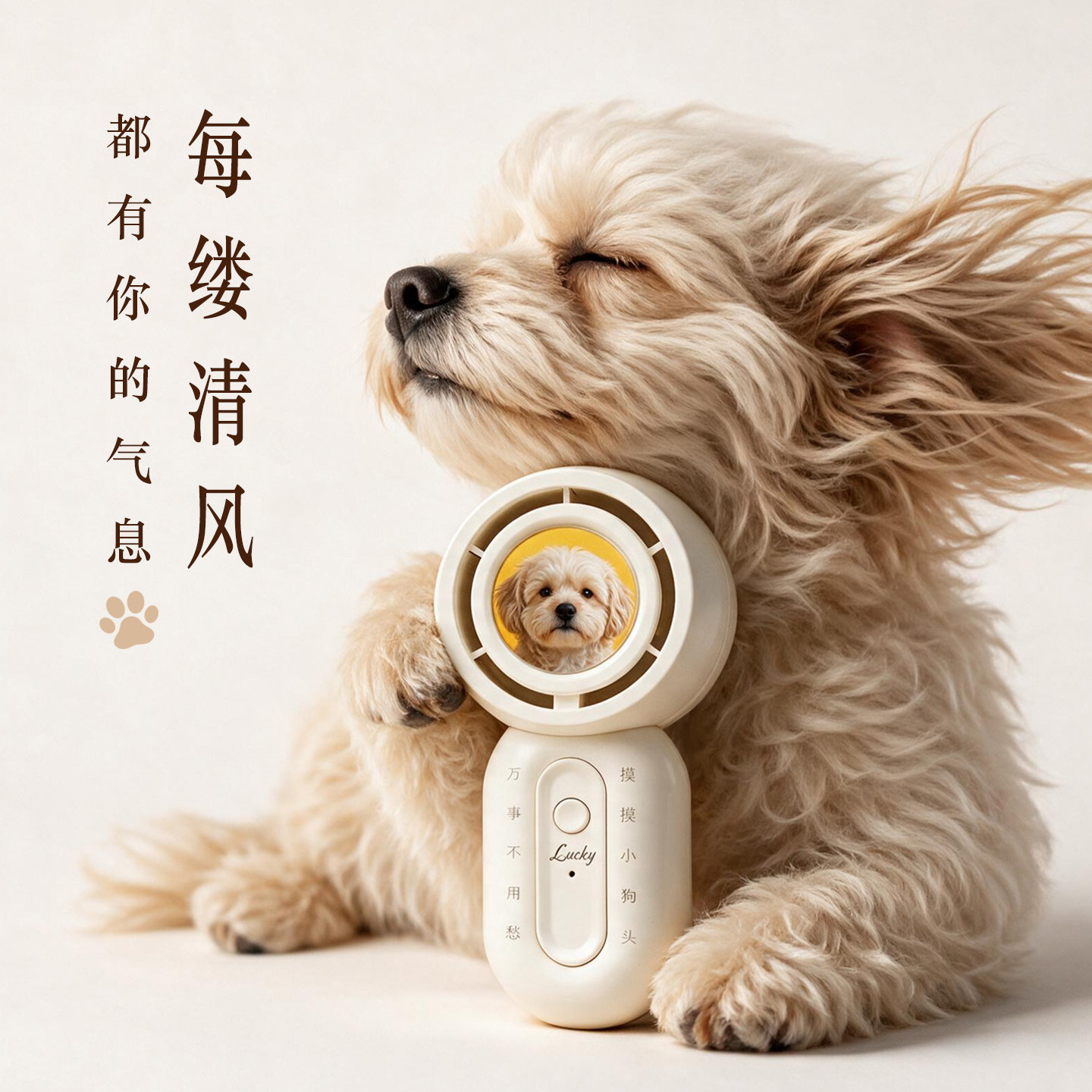 宠物周边定制户外便携式手持迷你小风扇充电款usb静音办公室桌面