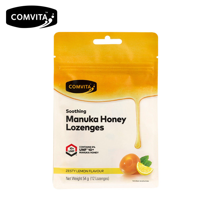 comvita康维他蜂蜜糖12粒小袋装薄荷柠檬味UMF10+麦卢卡蜂蜜硬糖