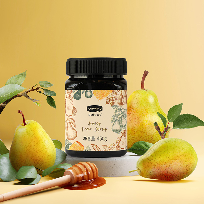 Comvita康维他麦卢卡蜂蜜鲜梨膏450g无添加儿童老人秋冬滋润喉