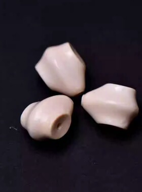 天然象牙果鲨鱼背三通散珠雕刻盘龙佛珠星月大小金刚菩提子配饰