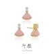 小裙子耳钉吊坠 邱黎 ·「粉澳宝」925银简约时尚 1h8707