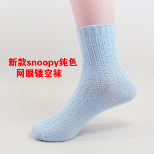 新款snoopy史努比薄棉 儿童袜子 全棉 双针袜春夏薄袜子
