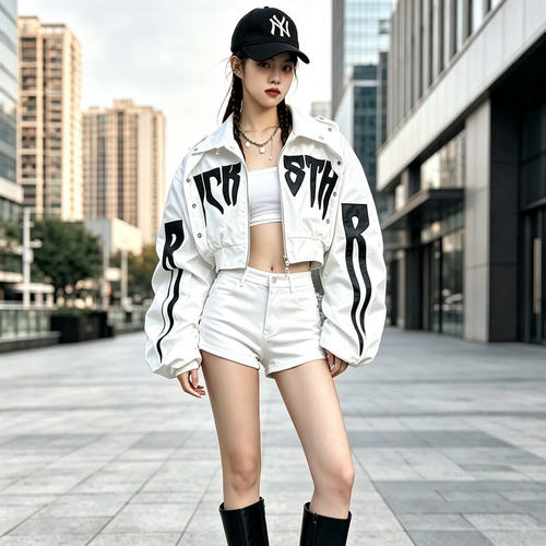 2026秋冬新款刺绣短装棒球服外套