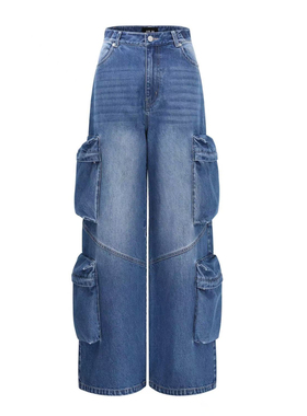 TURIGHT买手店26SS现货AIM SH  蓝色水洗四口袋牛仔裤休闲长裤