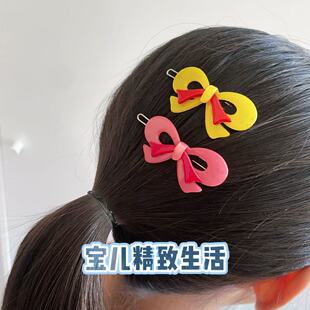 丝带双色蝴蝶结发夹 韩国饰品GRAIN 边夹 AZNAVOUR BEAUTE