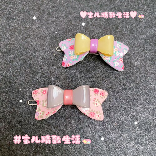 GRAINdeBEAUTE发夹顶夹碎花