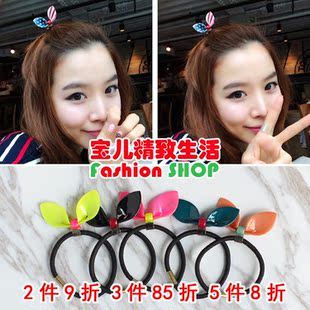 韩国发饰AZNAVOUR GRAIN de BEAUTE AZ 蝴蝶结兔耳朵发圈头绳皮筋