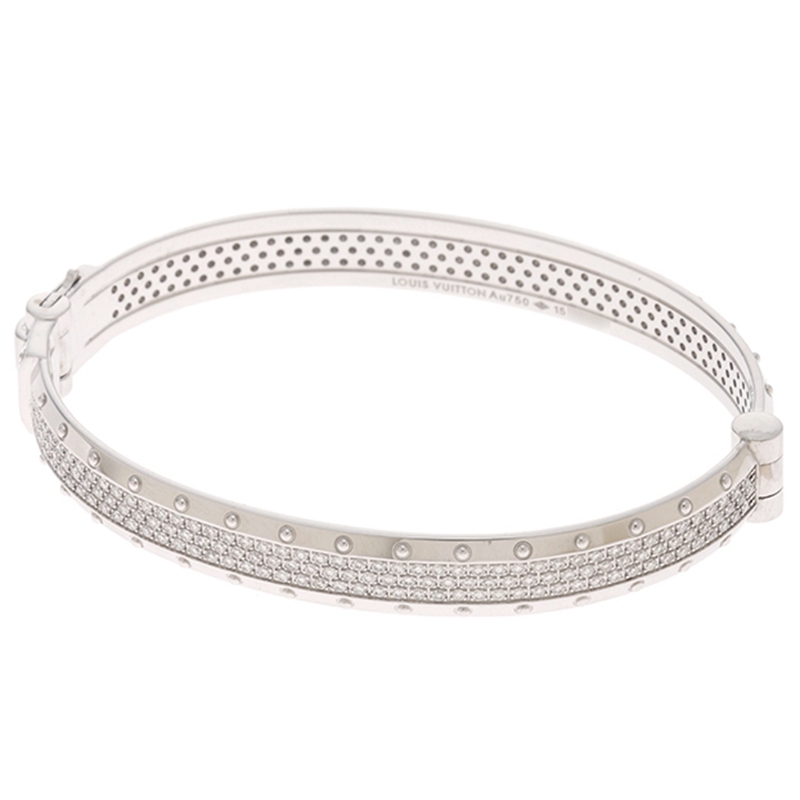 Used genuine Louis Vuitton Louis Vuitton 18K Platinum Diamonds Bracelets Bracelet lady 15 Numberin the Jewelry/Diamond/Jade/Gold , K gold jewelry, Bracelets category - from Buy2taobao.com to provide professional Taobao agent buy service