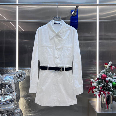 NKC.欧洲站小众BābyChìlling文艺Polo显瘦裙子领衬衫百搭连衣裙