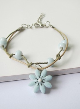 日韩风手工陶瓷学生礼物首饰品