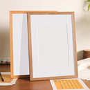 实木书法相框a4空白卡纸画框装 裱挂墙4k 裱A3毛笔硬笔书法作品纸装