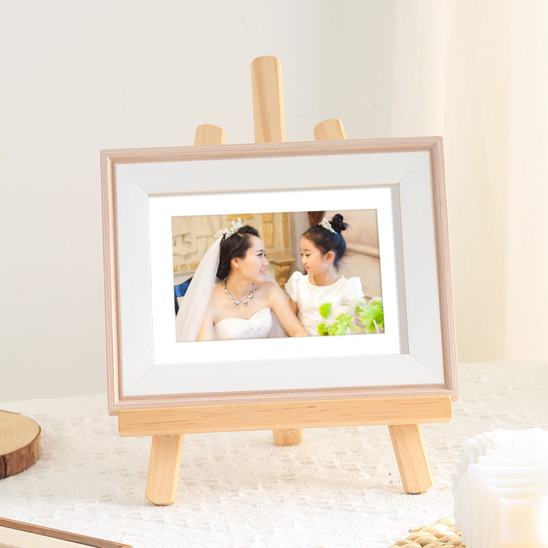 北欧照片相框摆台画框装裱挂墙5寸6 7 8洗相片做成定制相册小摆件