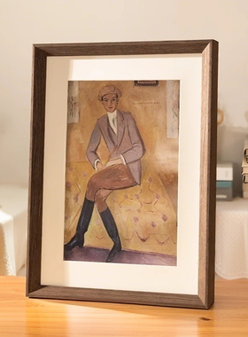 实木相框定制挂墙裱画框空框装裱任意尺寸a38k拼图框24寸照片框架