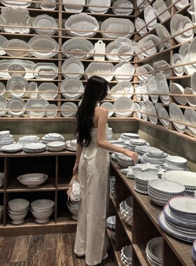 BlurIntoU【奶感Plus】天然棉麻透气自在拉满松弛感长裤休闲夏日