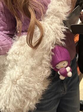 【小熊日记】miu感定染小湖羊皮毛一体卷毛皮草包包