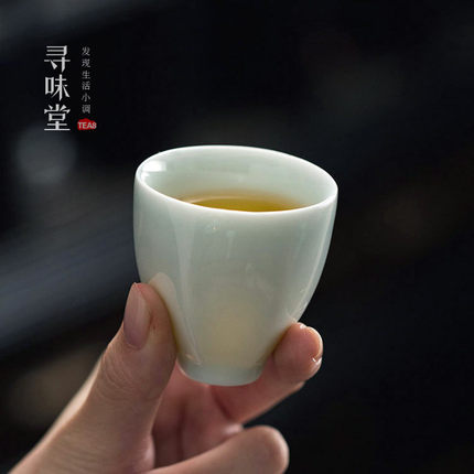 【特惠清仓】玉泥骨瓷品茗杯德化白瓷小茶杯影青玉瓷家用茶具
