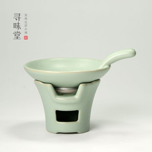 开片汝瓷茶滤网过滤器 天青汝窑茶漏｜正品 茶渣漏斗陶瓷功夫茶具