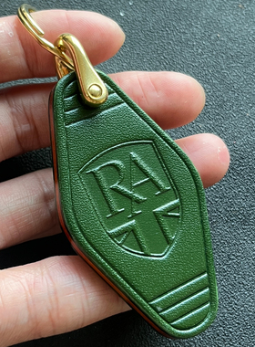 适用RoyalAlloy英国RA GP150/200 TG300摩托车钥匙扣真皮牛皮挂件