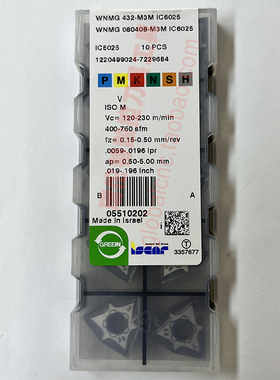 WNMG 080408-M3M IC6025伊斯卡数控刀具正品WNMG 432-M3M IC6025