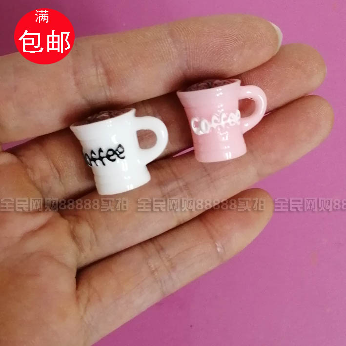 洋娃娃配件仿真迷你咖啡杯餐厅游戏儿童女孩食玩具过家家