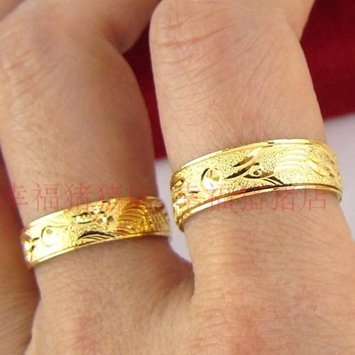 仿真黄金镀金持久结婚娘龙凤闪