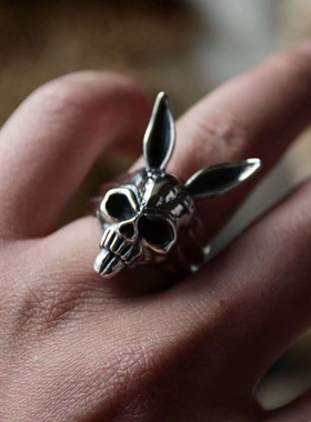 samtao戒指纯银欧美朋克冷淡风潮