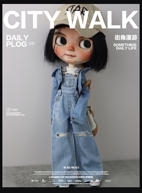 现货！blythe娃衣 ob22/24娃衣  水洗背带裤