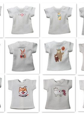 blythe小布  ob24   azone可儿白色印花短T