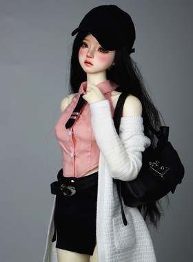 BJD3分娃衣衬衣 短裙 外套 甜酷穿搭