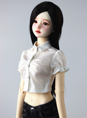 BJD DD SD  3分4分娃衣学院风泡泡短袖衫