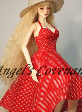 bjd衣服3分法式复古连衣裙 背部抽绳可调节兼容性大  精品女体娃